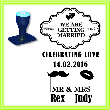 WED_001 WEDDING STAMP DESIGN