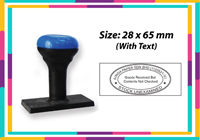 N5 Rubber Stamp Size: (28mm x 65mm)  