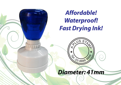 Round Flash Stamp Size: (41mm)