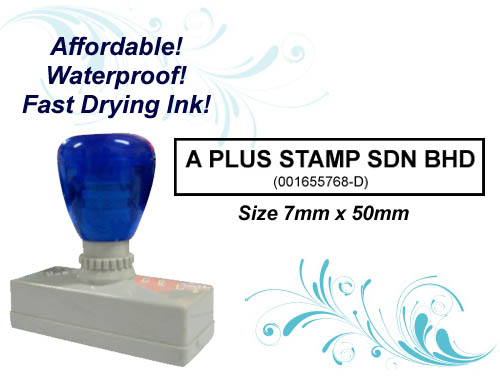Flash Stamp Size: (7mm x 50mm)