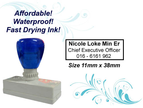 Flash Stamp Size: (11mm x 38mm)