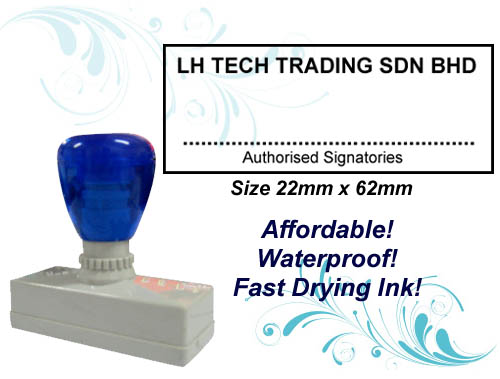 Flash Stamp Size: (22mm x 62mm)