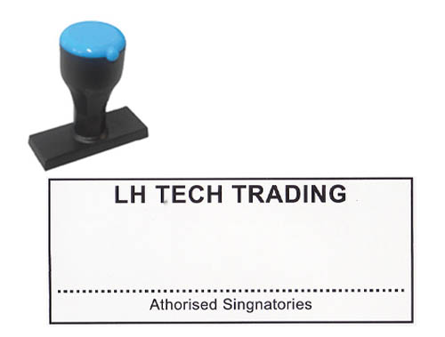 N4 Rubber Stamp Size: (25mm x 63mm)