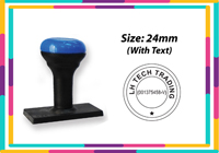 N7 Round Rubber  Stamp R27 
Size: (24mm x 24mm)  