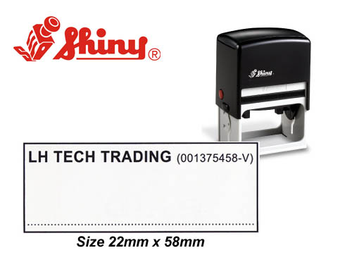 S844_Self Inking Stamp: (22mm x 58mm)