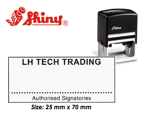S845_Self Inking Stamp: (25mm x 70mm)