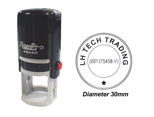 Express Self Inking Round (Dia: 30mm)